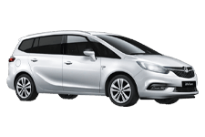 Car Hire Droitwich - Vauxhall Zafira 5 + 2 - Minibus hire Droitwich